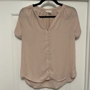 Light Pink H&M Short Sleeve Blouse